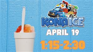 Kona Ice April 19 from 1:15-2:30